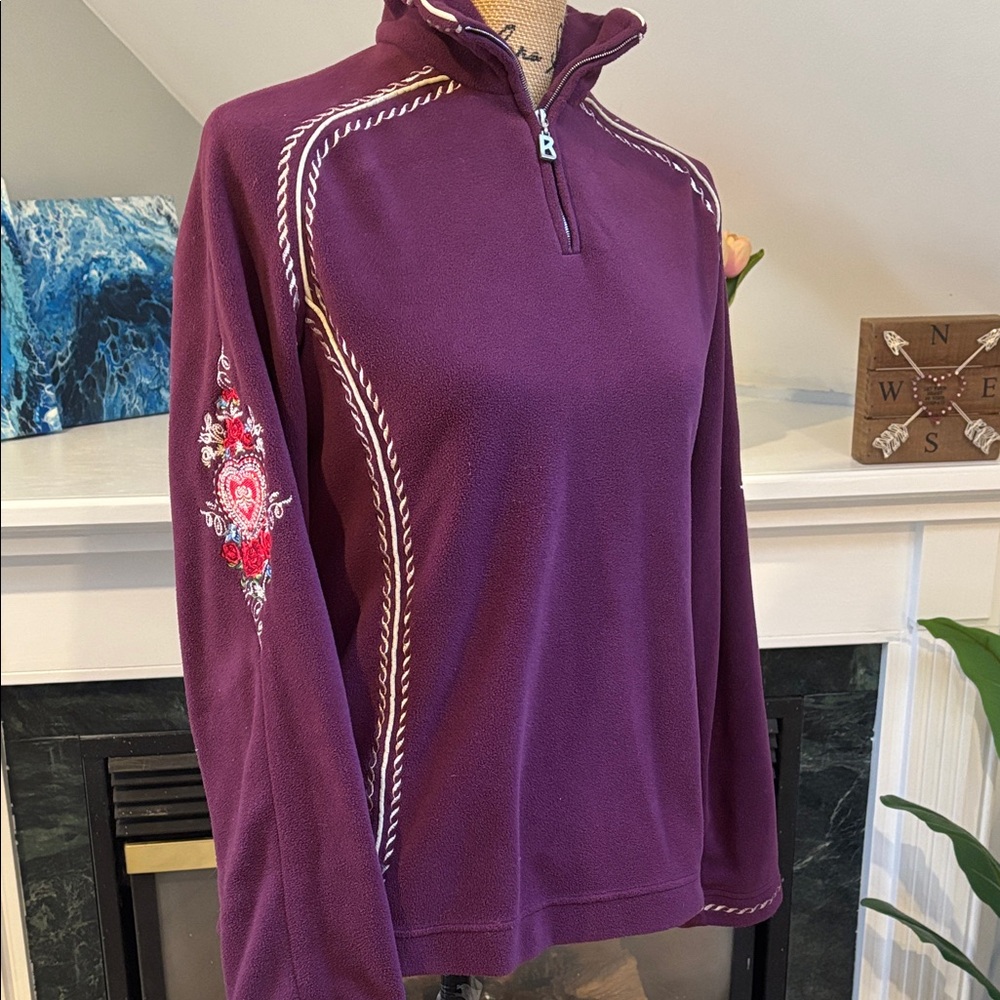 Vintage Bogner 1/4 zip fleece top size medium